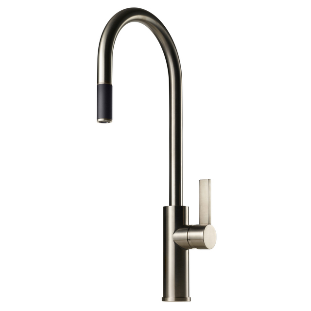 KÖKSBLANDARE ARM185 UTDRAGBAR PIP BRUSHED NICKEL | Beijerbygg Byggmaterial